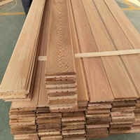 Hochwertige Kanadische Rote Zeder Wandverkleidung Holz-Villa-Fassade