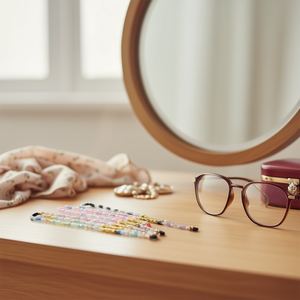 Catena di plastica con chiusura a tre maglie da 70 cm per parti di occhiali - Product Image 3