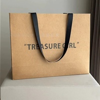 Sacs fourre-tout en fourrure pour magasins de vêtements, sacs en papier kraft personnalisés, épaissis, finition mate, pour boutiques de vêtements, chaussettes, chaussures, impression de logo en option