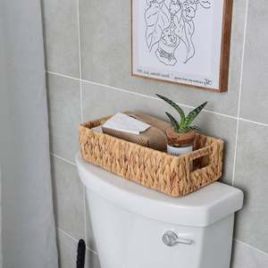 Boîte à pain Stanley en acier, panier à linge en bambou à 3 sections, doublé avec couvercle, magasins de fruits, cadeau en rotin, service en bois - Product Image 2