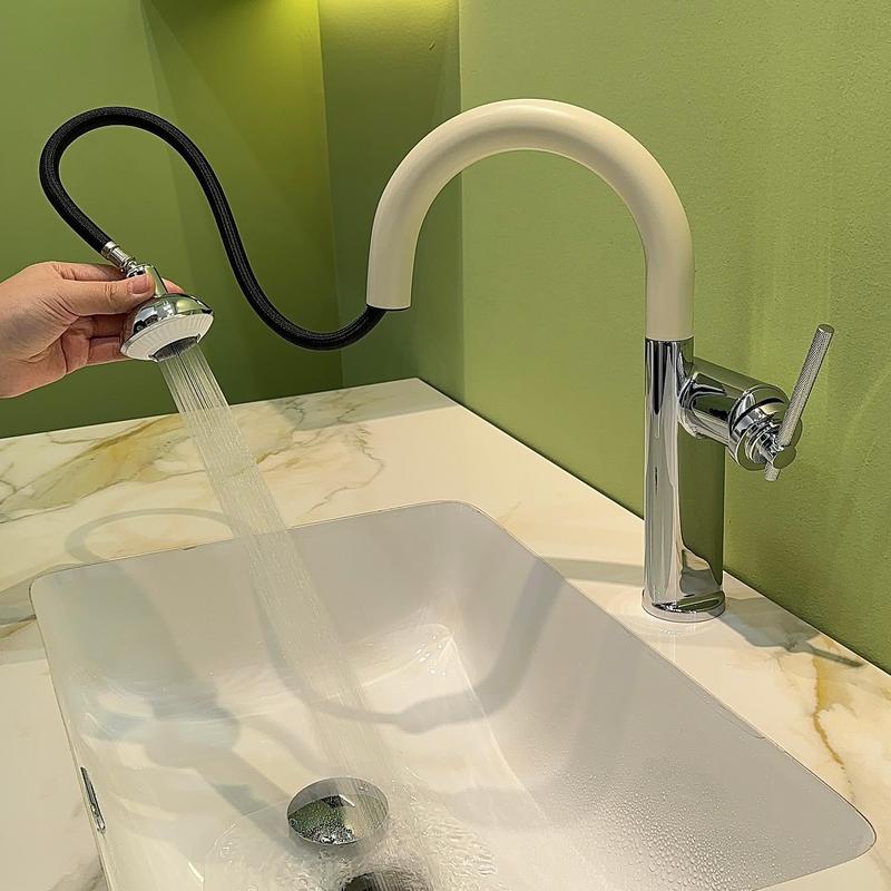 Modern Alloy Pull Out Kitchen Faucet