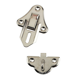 Fengqingxuan <b>Box</b> <b>Lock</b> 35x50mm Nickel Plated Iron Keyless Furniture <b>Lock</b> <b>For</b> Wooden <b>Box</b> Traditional Style - Product Image 2