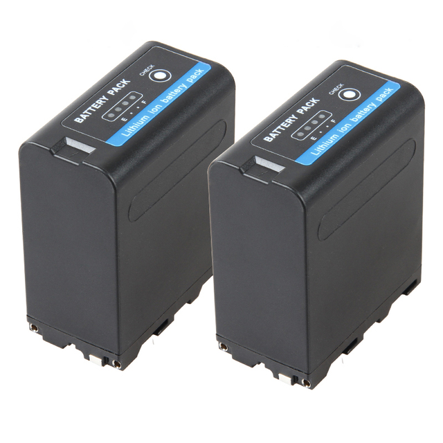 NP-F990 8800mAh Rechargeable Battery Pack for Camcorder HXR-MC1500C NEX-EA50 HVR-Z7C NX3 LED Video Light in Stock