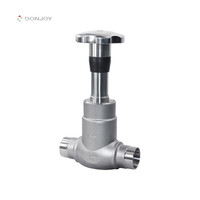 DONJOY Vanne de régulation de globe de 2.5 pouces en acier inoxydable sanitaire Personnalisable OEM Support Vanne de contrôle de type globe
