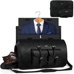 Free sample Custom Logo Waterproof Hanging Suit Luggage Large Carry on Dance <b>Garment</b> Bags with Strap and <b>Garment</b> <b>Rack</b> - Product Image 1