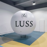 Ballon publicitaire géant gonflable en PVC personnalisé, hermétique, avec logo de marque imprimé UV, pompe à air électrique et utilisation en extérieur