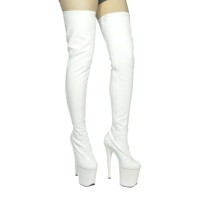 Bottes à talons hauts personnalisées en gros, nouvelle collection, à paillettes, plateforme, pour la danse en boîte de nuit, hiver