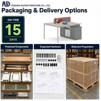 Bureau de travail moderne pour personnel, taille et couleur personnalisables, vente directe d'usine, table de travail pour poste de travail