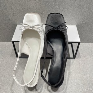 Scarpe da donna personalizzate di alta qualità con fiocco Slingback in raso rosa tacchi da balletto estate all'aperto donna Mary Jane <span class=keywords><strong>sandali</strong></span> - Product Image 6