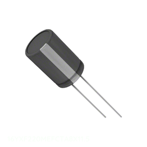 Condensateur Fabricant Canal CAP ALUM 220UF 20% 16V RADIAL TH Traversant 16YXF220MEFCTA8X11.5 220 uF - Product Image 1