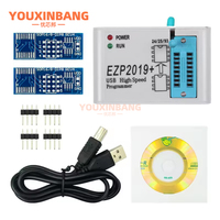 Programador USB SPI de Alta Velocidad EZP2019, Versión Más Reciente, Compatible con EEPROM 24 25 93, Flash 25, Chip BIOS, Juego Completo con Adaptador y Zócalo