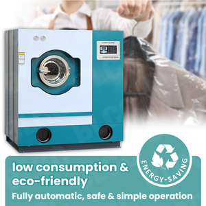 Machines <span class=keywords><strong>de</strong></span> nettoyage à sec BLCC Petroleum en acier inoxydable 15KG 20KG pour équipement <span class=keywords><strong>de</strong></span> blanchisserie commerciale - Product Image 1
