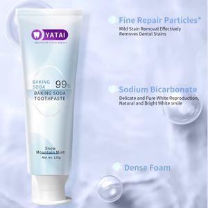 Chất lượng cao Miệng tươi baking soda Độ nhạy kem đánh răng chuyên nghiệp làm sạch răng làm trắng kem đánh răng - Product Image 3
