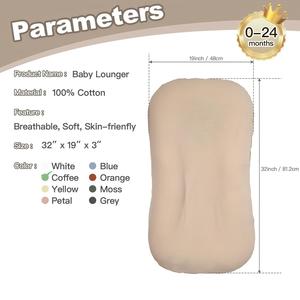 Wholesale Soft Breathable Baby Lounger Washable Portable Newborn Baby <b>Nest</b> for 0-24 Months Infant <b>Sleeping</b> - Product Image 2