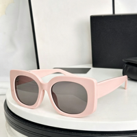 Lunettes de soleil polarisées unisexes de luxe, best-seller, avec verres HD dégradés, anti-reflet AR, protection UV 400, monture épaisse en acétate doré, tendance