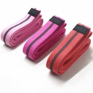 Logo personalizzato esercizio antiscivolo Stretch Long Band Yoga Fitness perdere peso allenamento Pull-up Assist resistenza del tessuto Set di fasce <span class=keywords><strong>per</strong></span> il corpo - Product Image 4