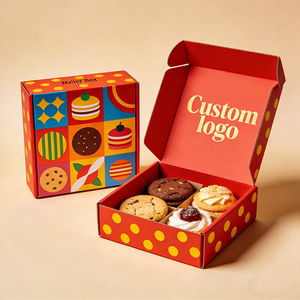 Boîte cadeau de biscuits marocains, design de fête de l'Aïd, emballage alimentaire de luxe personnalisé pour biscuits, macarons, pâtisserie sucrée - Product Image 3