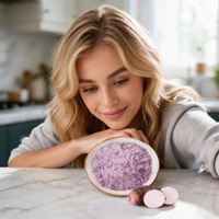 Poudre de Taro 100% Pure et Naturelle de Qualité Alimentaire, Extrait Herbal Soluble dans l'Eau pour Thé au Lait et Boissons Lactées, Conditionnement en Bouteille ou en Fût