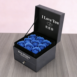 Caja de joyería con diseño floral para guardar anillos y collares de diamantes y piedras preciosas de colores - disponible ahora - Product Image 1