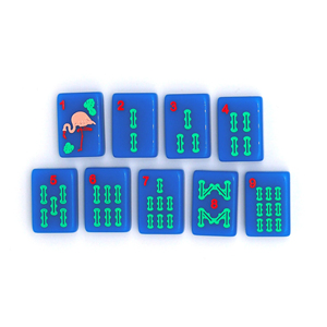 Custom Blue Acrylic <b>Mahjong</b> <b>Set</b> for US, Singapore, Malaysia & Japan Markets | 160-Piece American Style Tiles - Product Image 5