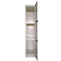 Armoire pliante moderne en métal à 3 portes 2026 pour chambre, bureau, atelier, salle de sport, hôpital, centre commercial, dortoir, utilisation murale
