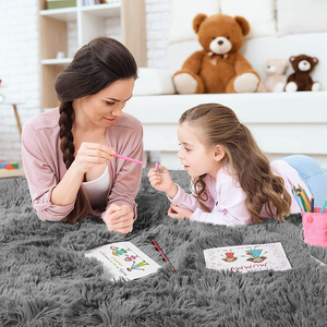 <span class=keywords><strong>Tappeto</strong></span> a Pelo Lungo Morbido e Soffice <span class=keywords><strong>in</strong></span> PV per Soggiorno, <span class=keywords><strong>Tappeto</strong></span> Peloso Personalizzato per Bambini - Product Image 2