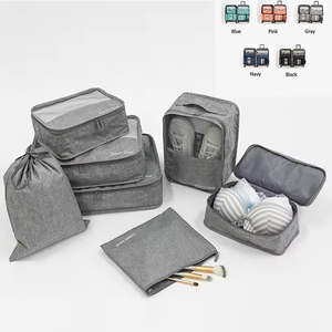 Nuovo tessuto <span class=keywords><strong>Oxford</strong></span> portatile Set 7 pezzi Comperession Packing cubi organizer scarpe vestiti porta oggetti Mochilas - Product Image 1