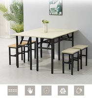 Bureau de direction moderne et table pliante pour les conférences de bureau Mobilier de bureau commercial en bois pour les réunions et les événements