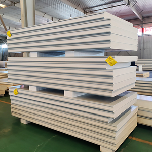 Panneau sandwich isolant en polyuréthane PUR ignifuge avec système de fixation <span class=keywords><strong>Cam</strong></span>-Lock pour chambre froide et congélateur - Product Image 2