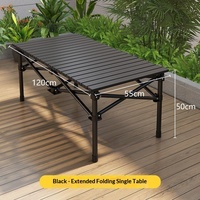 Table pliante portable en acier inoxydable avec ensemble de 4 chaises pour barbecue, camping, pique-nique, pêche, stand et voyage en voiture