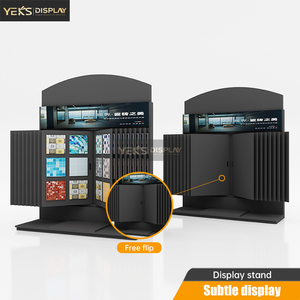 Tùy Chỉnh Hiện Đại Khảm Màu Đen Kim Loại Gốm Gạch Mẫu Bảng Hiển Thị Đứng Với Cho Khả Kháng Nước Thiết Kế Cho Showroom Sử Dụng - Product Image 3