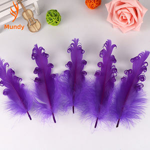 Plumas Nagorie Rizadas de Colores Mezclados Hechas a Mano, Plumas de Ganso Satinadas para Manualidades y Diseño, Venta al Por Mayor de Fábrica a Precios Bajos - Product Image 4