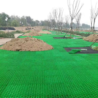 Grilles de pavage en PP alvéolées noires de 50 mm pour remplissage de gravier, 500x500 mm, pour allées, parkings et enclos pour chevaux - Design moderne