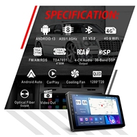 DPM6309S 9 "QLED Android Car Radio Stereo Player Wireless CarPlay Pantalla táctil Sistema multimedia con navegación Bluetooth DSP