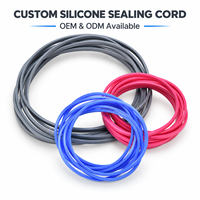 Cordon d'étanchéité en silicone personnalisé OEM, bande de caoutchouc ronde flexible pour joints d'équipements industriels et fourniture sous marque privée