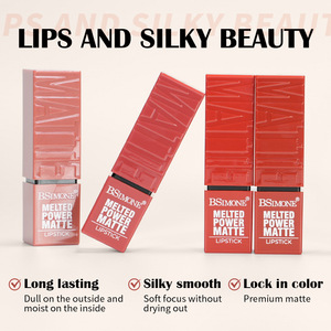 Best Selling Natural Mineral Matte Lipstick Gel Waterproof Long-Lasting Vegan Combo Kit with Red Pigments Oil-Soluble <strong>Cosmetic</strong> - Product Image 4