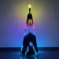 Lampes Led intelligentes couleur changeante, Center de Shopping extérieur, arbre de noël, contrôle par application mobile, lumière féerique de vacances