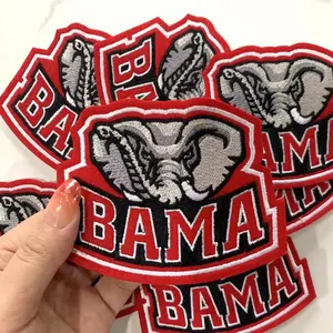 Bama Crimson AI Parche bordado Insignia Rollo T Bama Parches bordados Apliques Hierro en