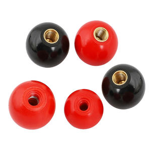 ลูกบิดกลมเบเคอไลต์มีลูกด้ายหลากสี D25 D32ขนาดเส้นผ่าศูนย์กลางของ D40สีแดงสีเหลืองสีขาวสีดำ - Product Image 6