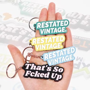 Khuyến Mại Quà Tặng Kinh Doanh Biểu Tượng Tùy Chỉnh Móc Chìa Khóa 2D 3D Mềm PVC Keychain Cá Nhân Tên Keychain Mềm PVC Cao Su Keychain - Product Image 1