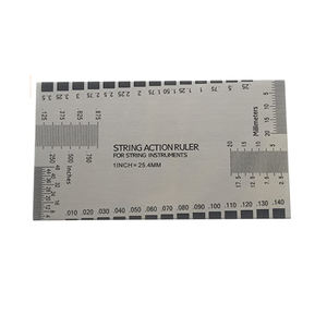 Juego de Herramientas de acero inoxidable para guitarra, cuerda de guitarra, acción, regla de traste de guitarra con logotipo personalizado - Product Image 2