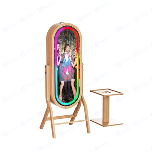 Photomaton de mariage interactif Machine à selfie Touch Magic Mirror Photomaton pour <span class=keywords><strong>Mac</strong></span> Mini DSLR Camera Printer et Party Events - Product Image 3