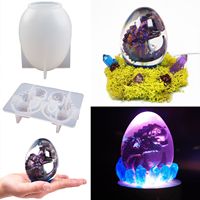 Besafe 3D Dragon Egg résine moule époxy Silicone moules pour pâques Fondant gâteau décoration béton ciment polymère argile