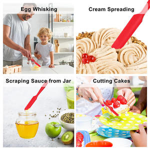 מזון כיתה סיליקון באיכות באיכות גבוהה צנצנת סיליקון מגרד ריבה מקפץ עוגת קרם חמאה מרית - Product Image 4