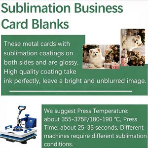 Cartes vierges pour sublimation en gros, cartes personnalisées pour entreprises - Product Image 4