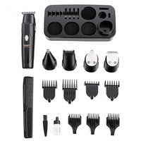 Kit de Aseo Masculino RAF R.40026, 3W, 6000 RPM, 600 mAh, USB Tipo C, 5 en 1, Recortadora Multifunción con Base de Carga