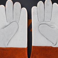 Gants de soudage en cuir épais à double couche de 16 pouces, antidérapants, résistants à la chaleur, pour la construction et l'industrie
