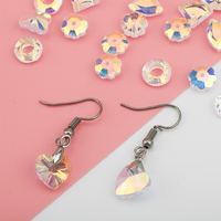 Zhubi brillant cristal coeur étoile papillon fleur pendentif perles de verre 30 pièces Multi Types perles de cristal pour la fabrication de bijoux
