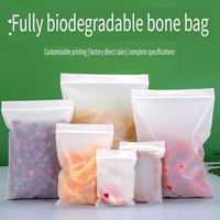 Sacs refermables en PLA PBAT compostable de qualité alimentaire, en amidon de maïs, réutilisables, pour boulangerie, en-cas, aliments pour animaux, aliments en conserve