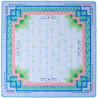 Nappe de Mahjong Pliable Écologique et Durable, Couleur Personnalisée, Imperméable, Antidérapante, Style Moderne pour Jeux de Poker en Famille et Fêtes, Silencieuse